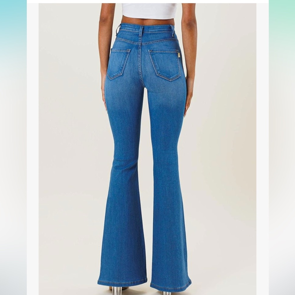 Flare Jean with raw hem - Picture 4 of 7